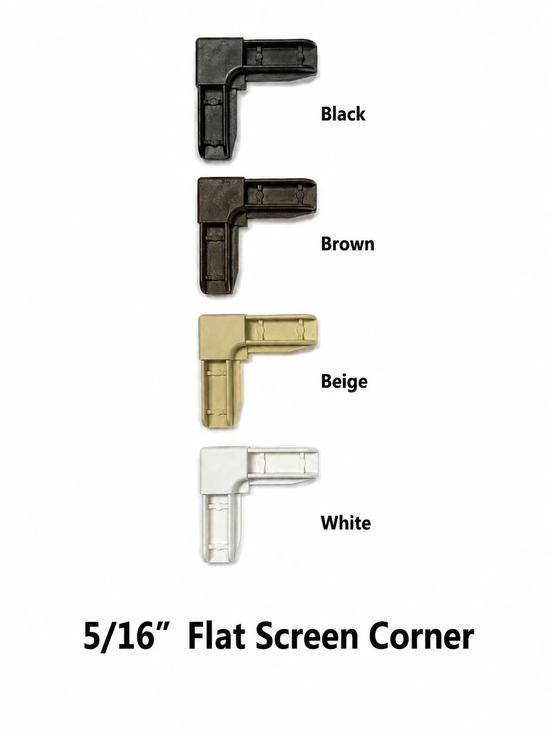 Flat screen corner