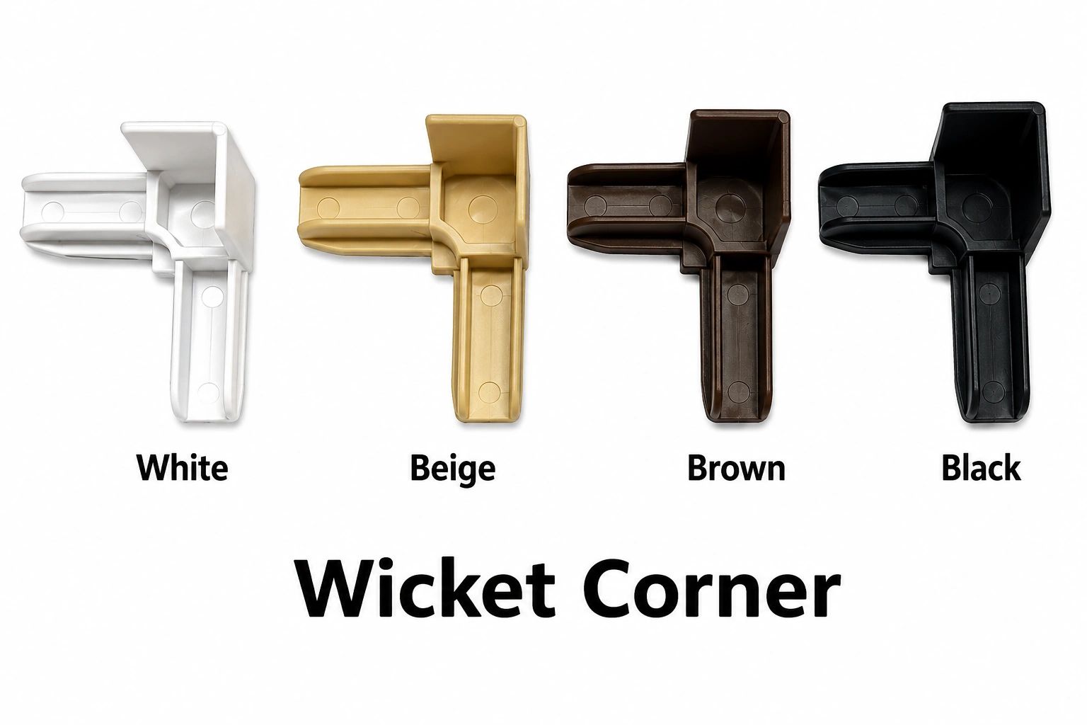 Screen wicket corner