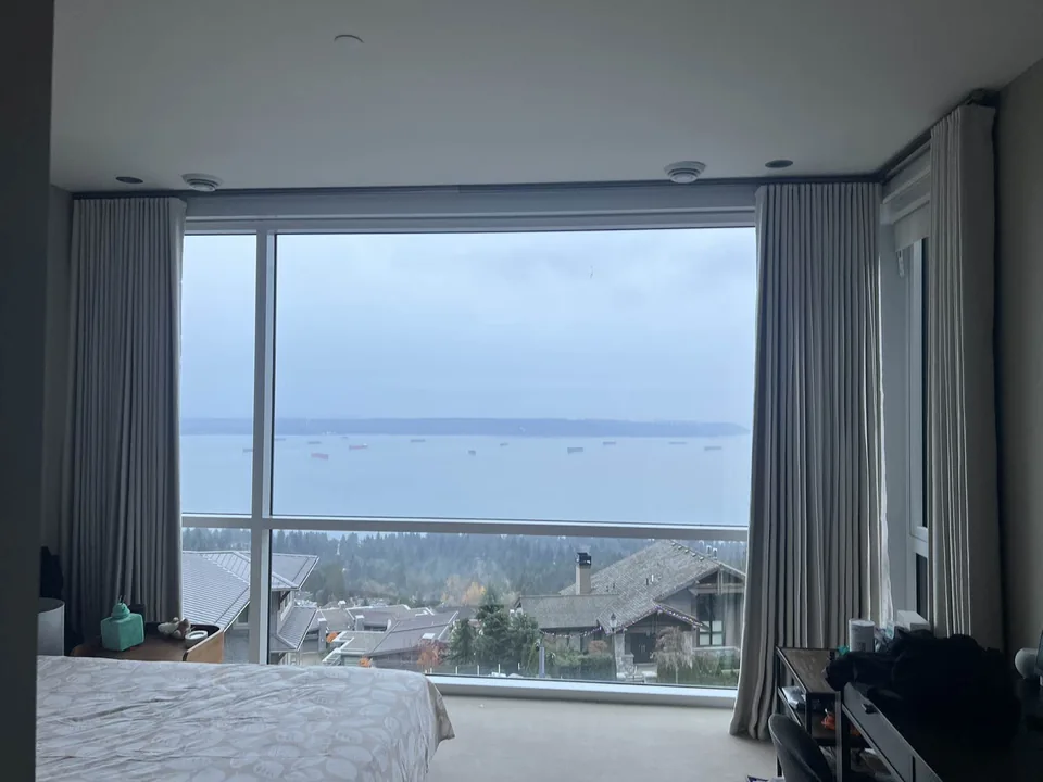 Drapery that frames the view